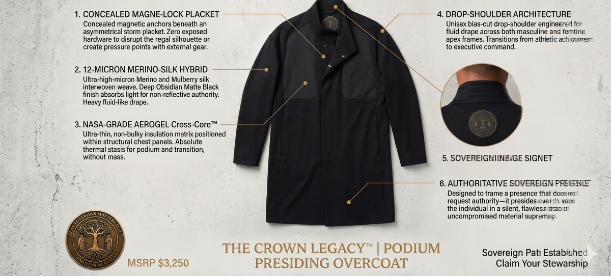 THE CROWN LEGACY™ | PODIUM PRESIDING OVERCOAT